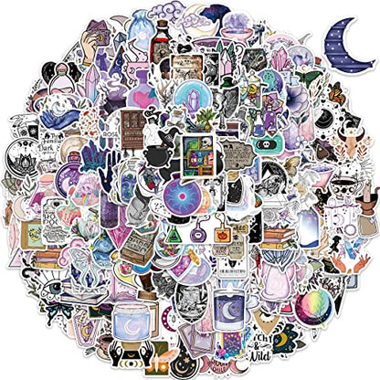300 Witchy Stickers - Boho Witch Aesthetic, Potion Bottle, Apothecary, Magic Stickers for Water Bottle, Laptop, Scrapbooking - Perfect Gifts for Girls, Kids, Teens