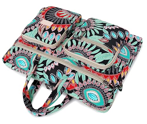 Laptop Shoulder Bag15.6inch women men Waterproof 16inch Computer Bags Women Business Office Work Bag Briefcase 14 inch case - color: Indian Style