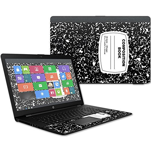 MightySkins Skin Compatible with HP 17t Laptop 17.3" (2017) - Composition Book | Protective, Durable, and Unique Vinyl Decal wrap Cover | Easy to Apply, Remove, and Change Styles | Made in The USA - color: Compositon Book