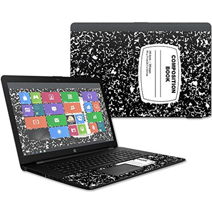 MightySkins Skin Compatible with HP 17t Laptop 17.3" (2017) - Composition Book | Protective, Durable, and Unique Vinyl Decal wrap Cover | Easy to Apply, Remove, and Change Styles | Made in The USA - color: Compositon Book