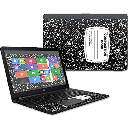 MightySkins Skin Compatible With HP 15t Laptop 15.6" (2017) - Composition Book | Protective, Durable, and Unique Vinyl Decal wrap cover | Easy To Apply, Remove, and Change Styles | Made in the USA