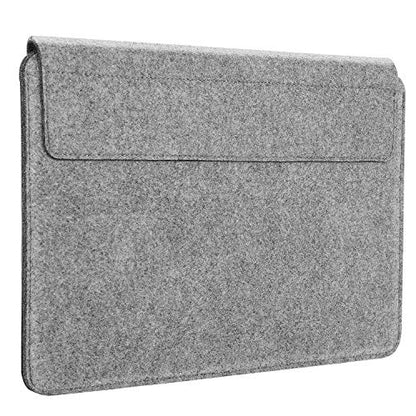 MoKo 13-13.3 Inch Laptop Sleeve Bag with Accessory Pocket | Fits Mac Neo/Pro 13-inch M2/M1, MacPro 14-inch, Mac Air 13.3-inch, iPad Pro 13 and Surface Pro 9/8 13-inch, Gray&Brown - size: 13-13.3 Inch
