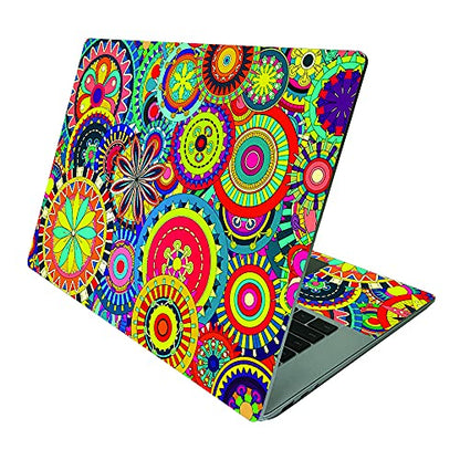 MightySkins Skin Compatible With Microsoft Surface Laptop 4 15” - Flower Wheels | Protective, Durable, and Unique Vinyl Decal wrap cover | Easy To Apply, Remove, and Change Styles | Made in the USA - color: Flower Wheels