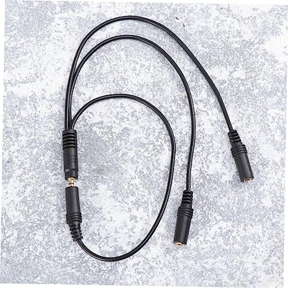 OSALADI Audio Splitter Cable for Headset Microphone Compact Stereo Adapter for Mobile Devices and Laptops Connectors for Enhanced Sound Quality
