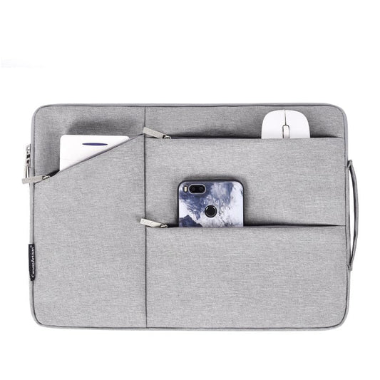 Laptop Case, Water-Resistant Laptop Sleeve Case with Pocket for MateBook, Briefcase Carrying Laptop Cover for 13"-14" - color: Lightgray