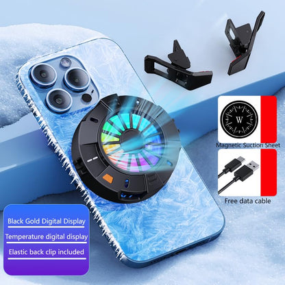 2-in-1 Magnetic & Clip-On Phone Cooler – Semiconductor-Powered Gaming Cell Phone Cooling Fan Radiator for iPhone/Android/iPad/Tablet – Ideal for Gaming, Video Calls, Live Broadcasting, and Vlog