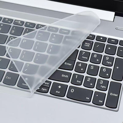 Ultra Thin Keyboard Cover Protector, Compatible with Laptop Notebook 13" 14" 15.6" 16" 17" inch Universal Silicone Keyboard Protector Skin Waterproof Dustproof (Transparent,for 15"-17.6") - size: For 15-17.6 inch laptops