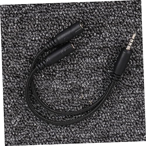 Headset Splitter Cable Dual Male Connectors for Audio Mic y Adapter for Pc Gaming Headset Compatible Laptop Smartphone and Tablet Random Color