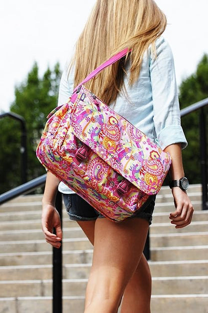 J World New York Terry Messenger Bag for Women Girls School Kids - color: Black