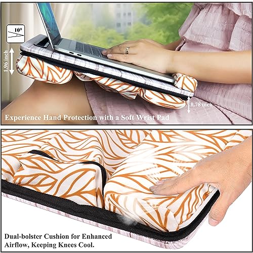 Lap Desk,Fits up to 15.6 inch Laptop Bed Table Computer with Soft Pillow and Storage Bag,Gaming Tray and Writing Tray on Bed for Home Office(2-Light Grey) - color: 2-light Grey
