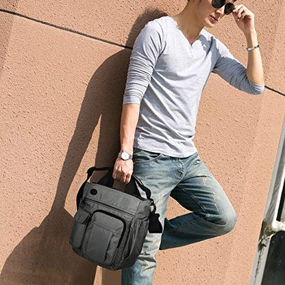 Crossbody Messenger Bag Business Sport Travel Multifunctional Shoulder Bag Laptop Bag Men Women | Business - color: Gray