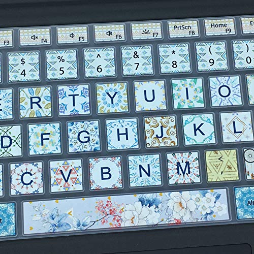 Silicon Keyboard Cover Skin for Microsoft Surface Pro 7/6/5, 2019,2018,2017 Keyboard,US Layout,Garland - color: Garland
