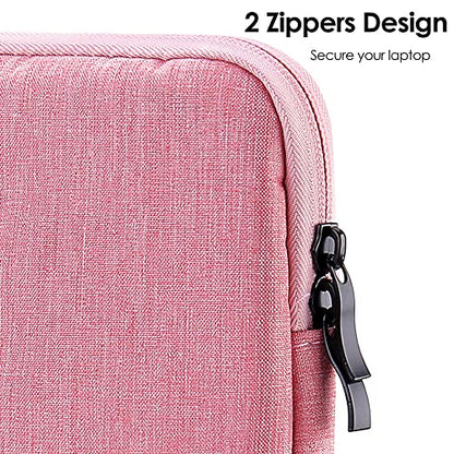ProElife 13 Inch Laptop Sleeve for MacBook Air 13.6, Water-Resistant, Pink | Snug Fit, Protective Laptop Case, Anti-Scratch, Soft Inner Lining, Extra Storage, Travel Carry Case for Home, Office - color: Pink
