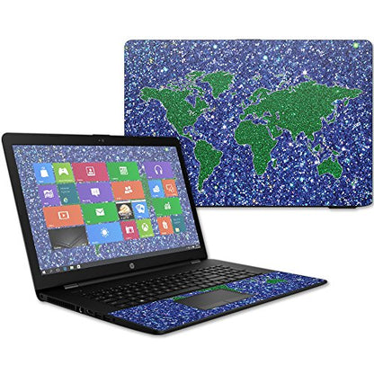 MightySkins Skin Compatible with HP 17t Laptop 17.3" (2017) - Bling World | Protective, Durable, and Unique Vinyl Decal wrap Cover | Easy to Apply, Remove, and Change Styles | Made in The USA - color: Bling World