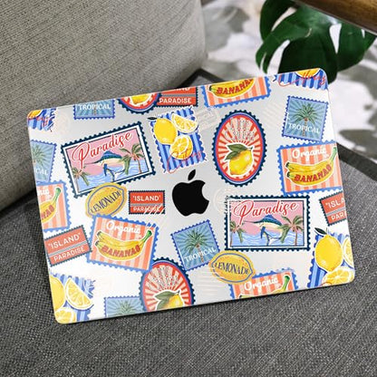 MEEgoodo Case for MacBook Pro 16 inch 2026 2024 2023 2021, Laptop Hard Shell Compatible with M5 M4 M3 M2 M1 Pro/Max Chip, Fit Model A3429/A3428/A3403/A3186/A2991/A2780/A2485, Retro Tropical Pattern - color: Retro Tropical Pattern