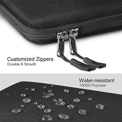 FINPAC 15.6-inch Hard Laptop Sleeve Case Compatible with 15.6 Inch Acer Aspire, Shockproof Computer Carrying Case for HP Dell Razer Samsung Laptop Chromebook, Black - color: Black, size: 15.6-inch Laptop/Chromebook