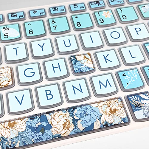 Keyboard Cover for Lenovo IdeaPad 320 330 330s 340s 520 720s 130 S145 L340 S340 15.6" 17.3"/ IdeaPad 3/Yoga C740 C940 15.6"/ ThinkBook 15/Lenovo-A12, Peony - color: Peony