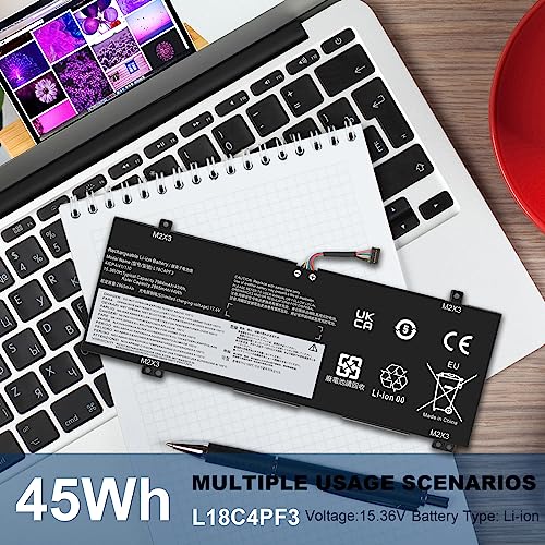 L18C4PF3 Laptop Battery for Lenovo ideapad C340-14API C340-14IML C340-14IWL S540-14API S540-14IML S540-14IWL Flex-14IML Flex-14IWL Flex-14API L18M4PF3 L18M4PF4 L18C4PF4 81SS000DUS 81SS0005US - size: 9.56*3.38*0.16inch
