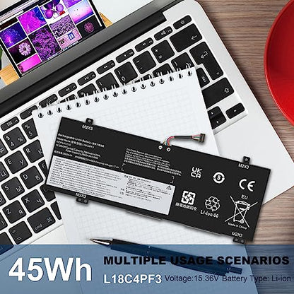 L18C4PF3 Laptop Battery for Lenovo ideapad C340-14API C340-14IML C340-14IWL S540-14API S540-14IML S540-14IWL Flex-14IML Flex-14IWL Flex-14API L18M4PF3 L18M4PF4 L18C4PF4 81SS000DUS 81SS0005US - size: 9.56*3.38*0.16inch