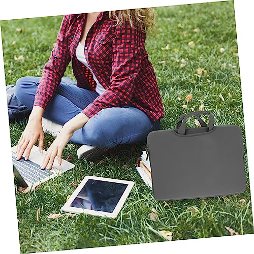 Holibanna Laptop Carrying Tote Bag Portable Handheld Laptop Storage Case Double Zippers Scratch-resistant High-density for Business Travel and Daily Use