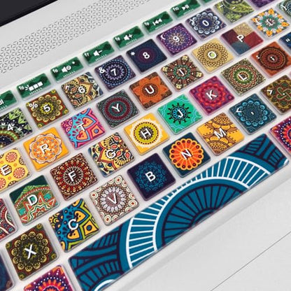 Keyboard Cover for HP Envy x360 15m-bp/bq /2020 2019 HP Pavilion 15/ HP Pavilion x360 15.6” Series/HP Envy 17 17.3" Series/HP Laptop 15t 17t 17-ca0011nr 17-by0040nr, Bohemian - color: Bohemian