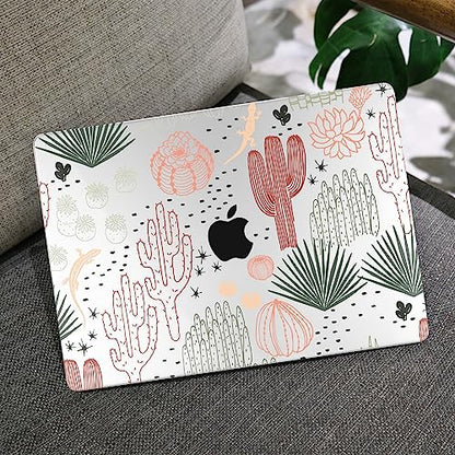 MEEgoodo for M5/M4/M3/M2 MacBook Air 15 inch Case 2026 2025 2024 2023, Case Fit Model (A3448/A3241/A3114/A2941) for MacBook Air 15.3 inch, Cacti - color: Cacti