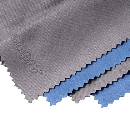 Large 4-Pack Microfiber Cleaning Cloth For Laptop, Computer Screen, Camera, Lens, Eyeglass, Phone, iPhone, iPad, Tablet, , LCD TV and other Delicate Surface(12x8.25, 13.5x8.63 Inches Blue and Grey) - color: Blue, Grey