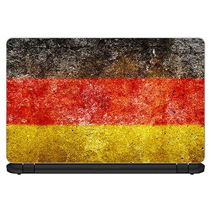 Flags | Custom Fit Made to Order Laptop Notebook Skin Vinyl Sticker Cover Decal Fits 13.3" 14" 15.6" 16" HP Lenovo Apple Mac Dell Compaq Acer Flag Germany Grunge Distressed Country - color: Style 16
