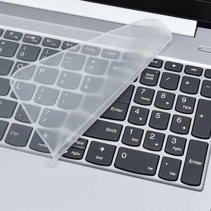Universal Laptop Keyboard Cover for 13-17 Inch Notebooks, Clear Silicone Keyboard Protector Skin, Waterproof Dustproof Stain Resistant, Easy Clean & Apply(15-17 Inch) - size: 15-17 Inch