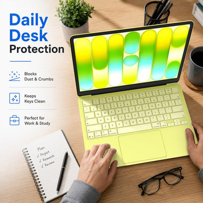 Soonjet Keyboard Cover Skin for 2026 MacBook Neo 13 inch A3404 A18 Pro, Premium Ultra Thin Clear Keyboard Protector, US ANSI Layout (Citrus) - color: Citrus