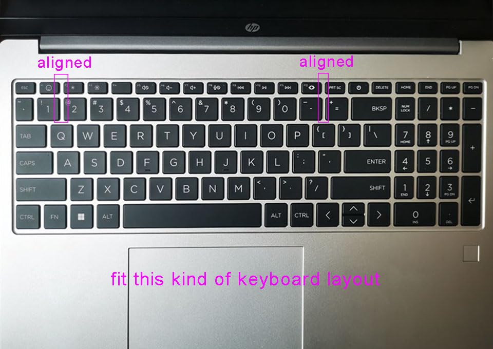 Keyboard Skin Compatible for 15.6" HP Laptop 15-fc 15-fd 15t-fd 15z-fc, HP Pavilion 15 15-eg/eh/er 15t-eg200/eg300 15z-eh300 Series, HP Pavilion 17z 17z-cp000 17z-ca200 17-cn 17-cp Series (Clear) - color: Clear