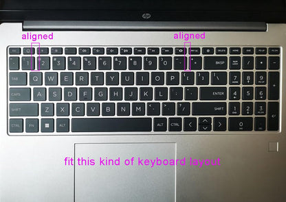 Keyboard Skin Compatible for 15.6" HP Laptop 15-fc 15-fd 15t-fd 15z-fc, HP Pavilion 15 15-eg/eh/er 15t-eg200/eg300 15z-eh300 Series, HP Pavilion 17z 17z-cp000 17z-ca200 17-cn 17-cp Series (Clear) - color: Clear