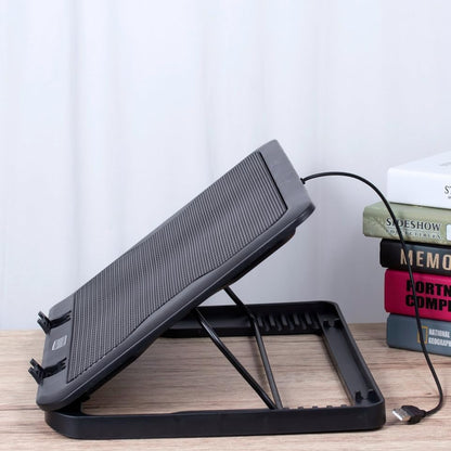 Gatuida Notebook Cooler Cooling Pad with USB Fans Energy-Saving Laptop Cooling Mat Stand for Heat Dissipation Easy Installation Compatible with Laptops