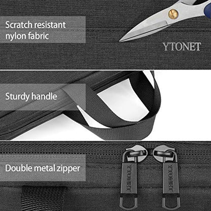 Ytonet Laptop Sleeve Case 13 13.3 Inch,TSA Slim Laptop Cover with Handle | Compatible with MacBook Air MacBook Pro HP Dell Lenovo Notebooks, Water Resistant Business Carrying Case, Black - color: Black, size: 13-13.3 in