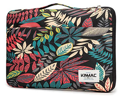 Kinmac 360° Protective Water Resistant Laptop Case Bag Sleeve with Handle for Surface Pro,MacBook Pro 13",MacBook 12",New MacBook Air 13" Retina,iPad pro 12.9",12 inch-13.3 inch Laptop (Black Maple) - color: Black Maple, size: 12 inch-13.3 inch