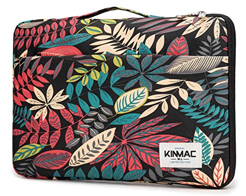 Kinmac 360° Protective Water Resistant Laptop Case Bag Sleeve with Handle for Surface Pro,MacBook Pro 13",MacBook 12",New MacBook Air 13" Retina,iPad pro 12.9",12 inch-13.3 inch Laptop (Black Maple) - color: Black Maple, size: 12 inch-13.3 inch