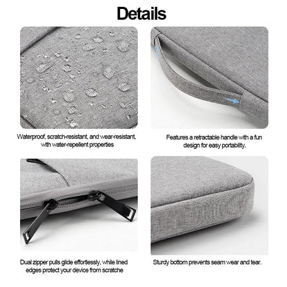 15.6In Laptop Case Sleeve, Protective Cover Bag with Accessories Pocket for 15-16In HP Asus Dell Lenovo Notebook - color: Gray